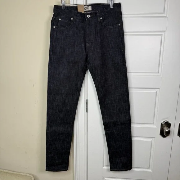 Naked & Famous Broken Twill Slub Stretch Selvedge Super Guy Men's 31 (33/34) NEW - Picture 2 of 11